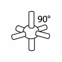 Octahedral Atom Center angles 90